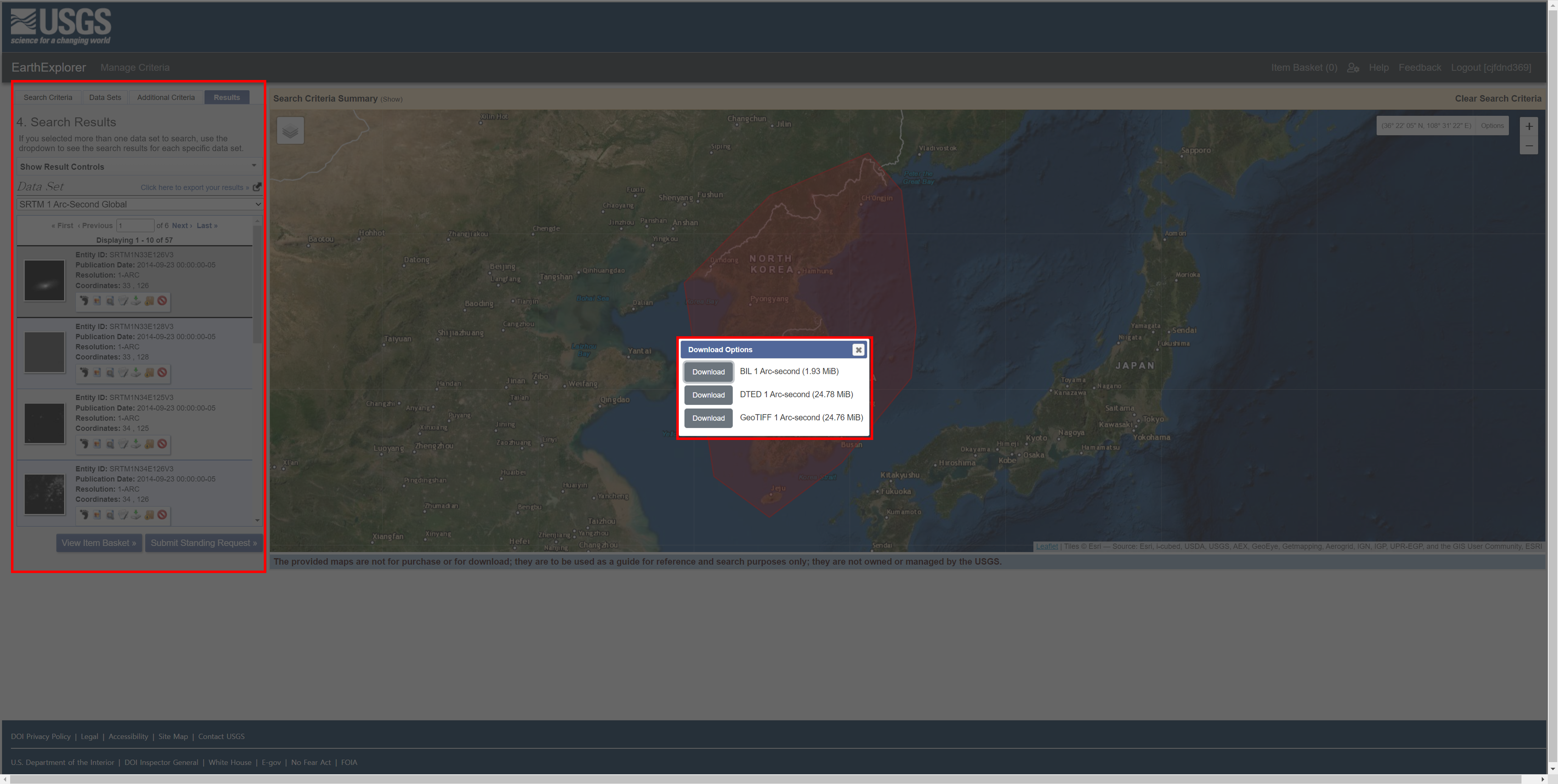 USGS Normal Download